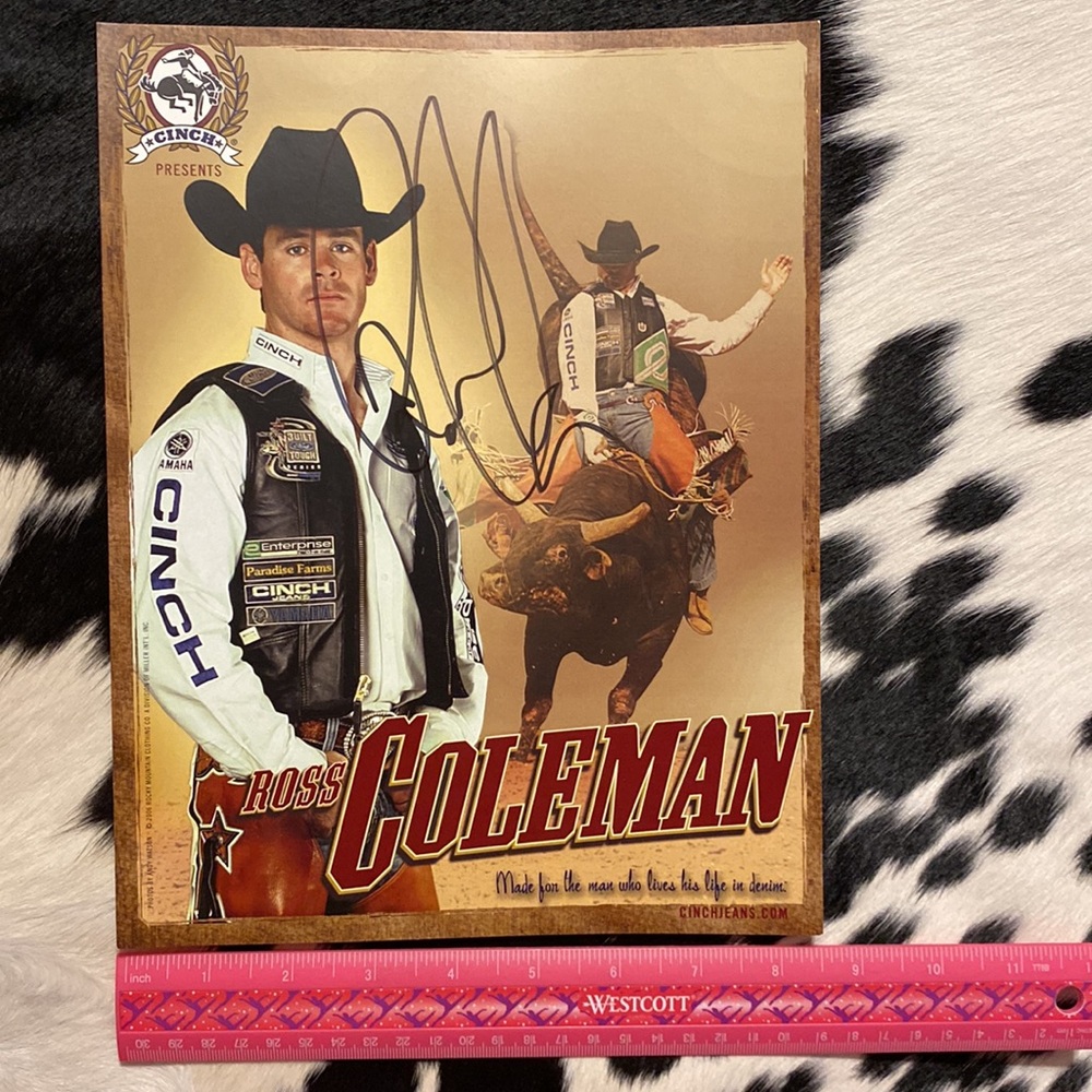 2006 Pro Bull Rider Ross Coleman Autographed Picture - Picture 3 of 6